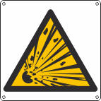 Pericolo materiale esplosivo