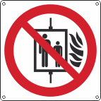 Vietato l’uso dell’ascensore in caso di incendio